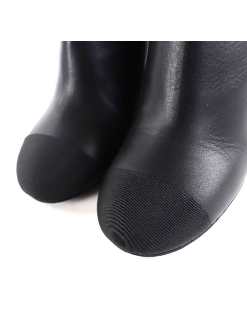 Chanel 22K Coco Mark Leather Ankle Boots with Gold Hardware Black 36 - Picture 10 of 15